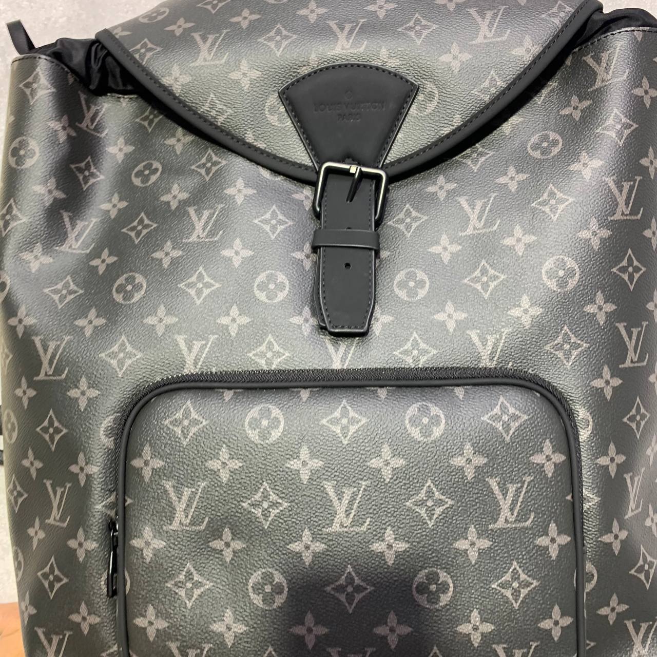 Louis Vuitton Montsouris Monogram Eclipse Canvas Backpack Men's Women's in Black Reps Sale Best Quality AAA Replica