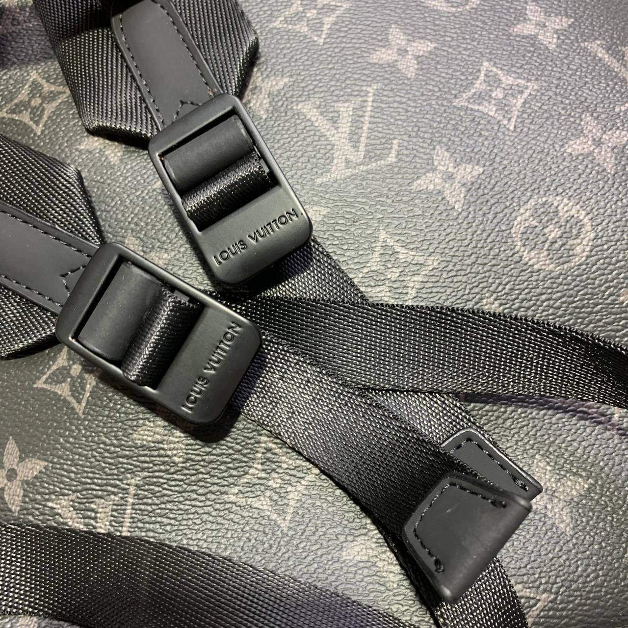 Louis Vuitton Montsouris Monogram Eclipse Canvas Backpack Men's Women's in Black Reps Sale Best Quality AAA Replica