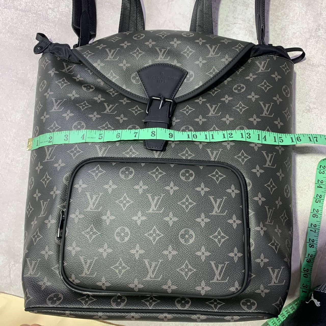 Louis Vuitton Montsouris Monogram Eclipse Canvas Backpack Men's Women's in Black Reps Sale Best Quality AAA Replica