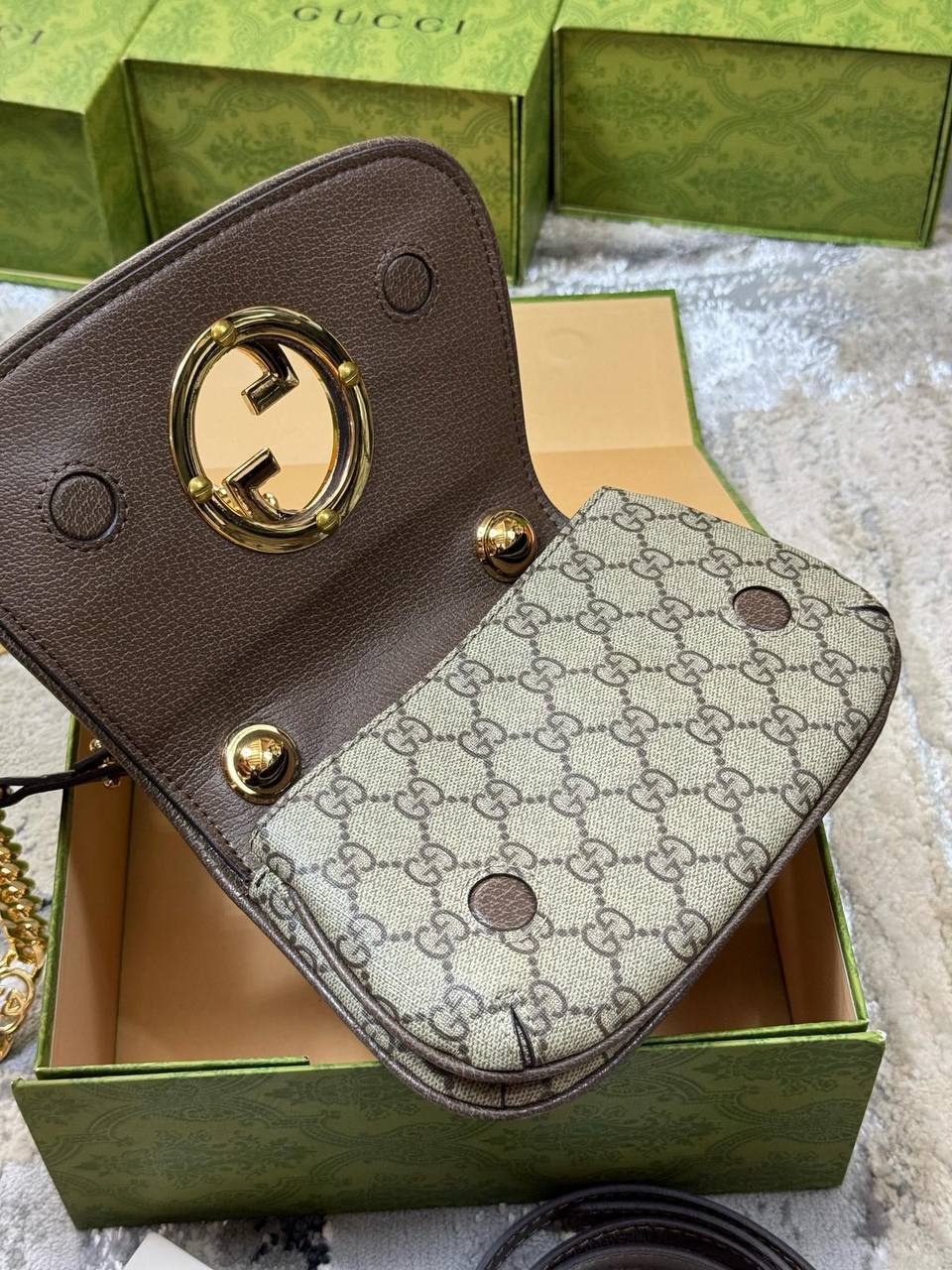Gucci Blondie Mini Shoulder Bag 724645 in Beige For Women's Reps Sale Best Quality AAA Replica