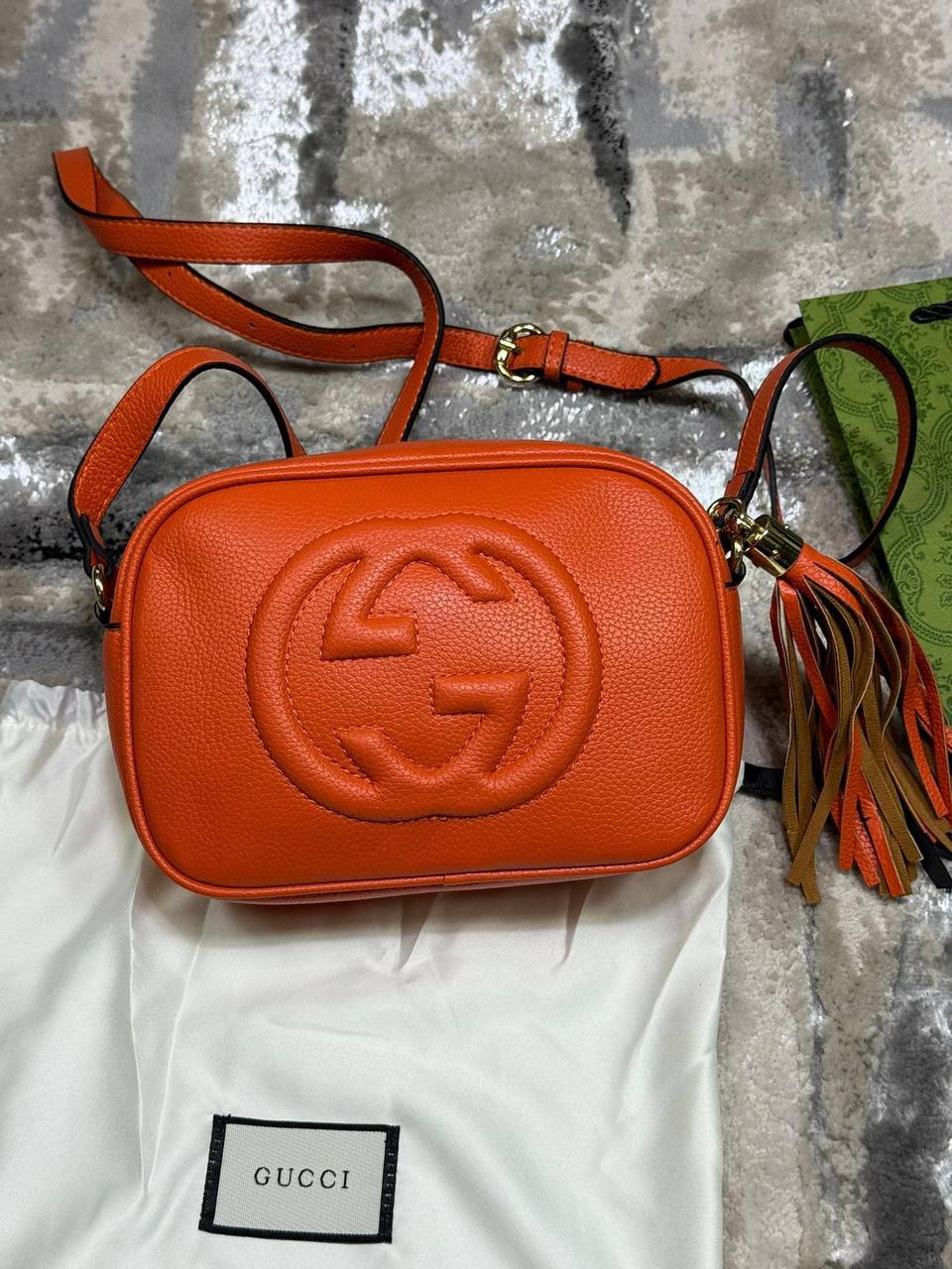 Gucci Soho Disco Vibrant Orange Crossbody Bag 308364 Women's Reps Sale Best Quality AAA Replica