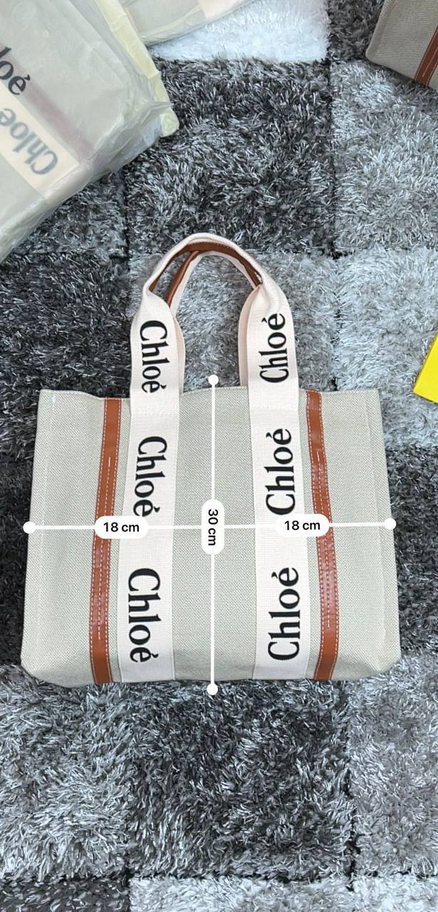 Chloe Woody Tote Bag Iconic Canvas Women's Reps Sale Best Quality AAA Replica
