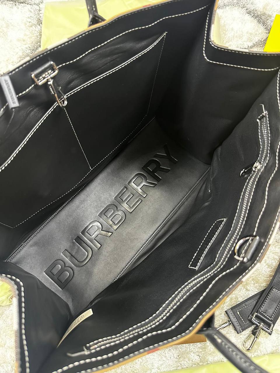 Burberry Denny House Check Canvas Tote Bag 8049117 Women's Reps Sale Best Quality AAA Replica
