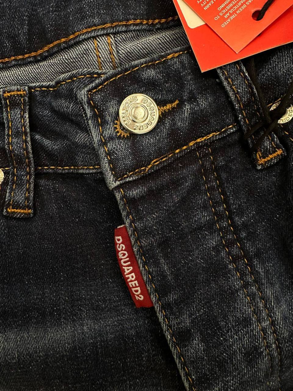Dsquared2 Blue Distressed Ripped Jeans in Multiple Waist Sizes Reps Sale UK Best Quality AAA Replica