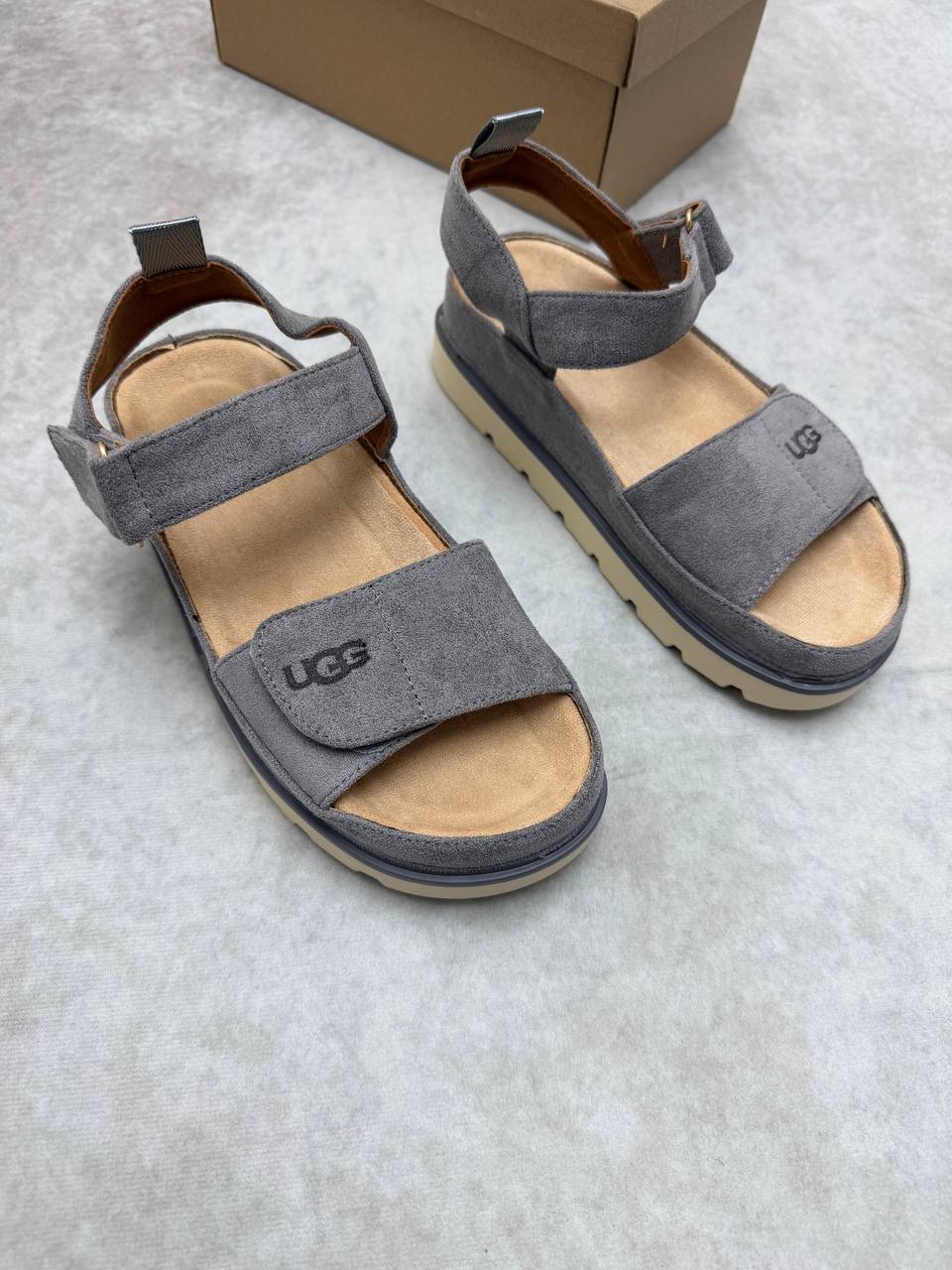 UGG Goldenstar Women's Sliders in Grey Reps Sale UK Best Quality AAA Replica