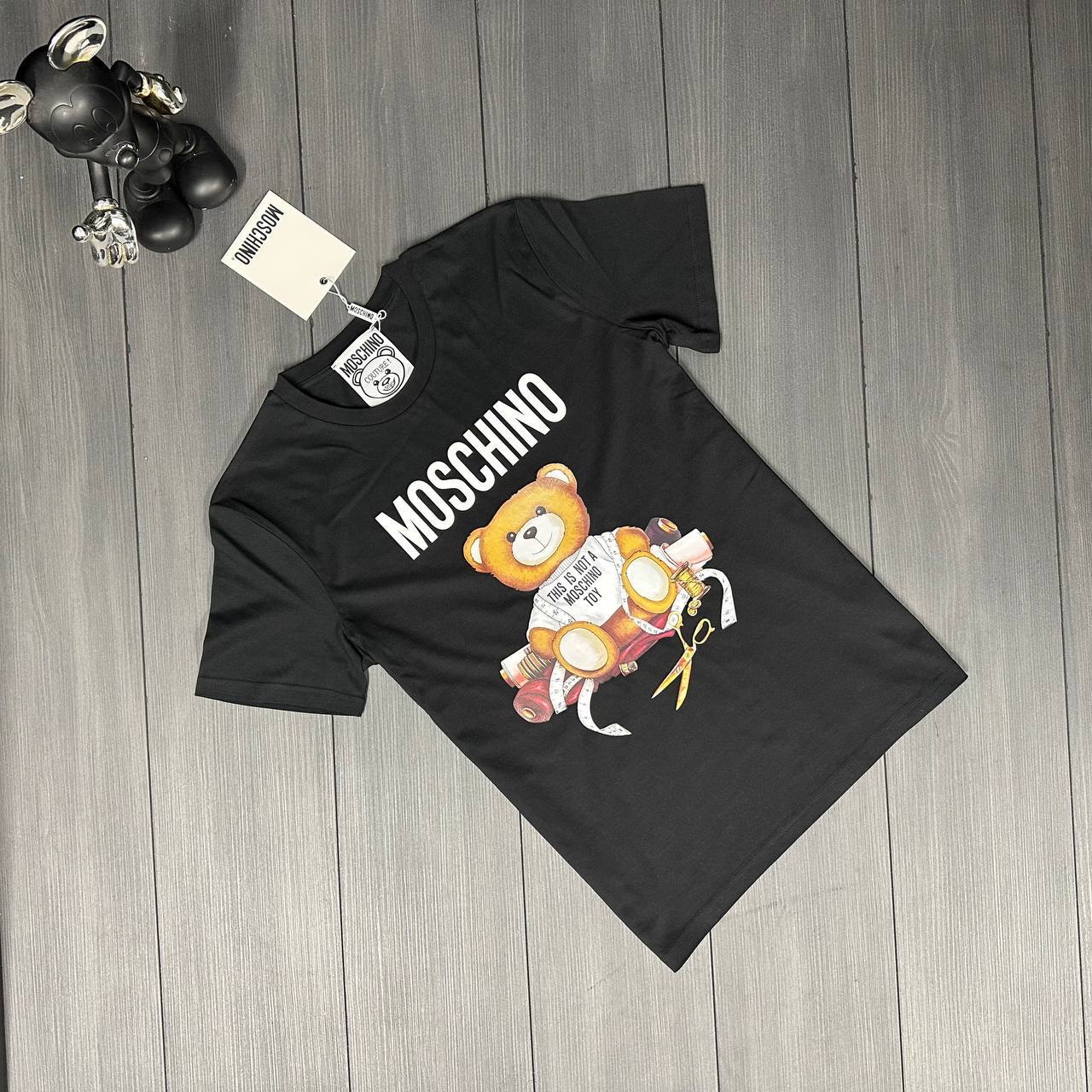 Moschino Sartorial Teddy Bear Short Sleeve Men's Women's T-Shirts in 2 Colors Reps Sale UK Best Quality AAA Replica