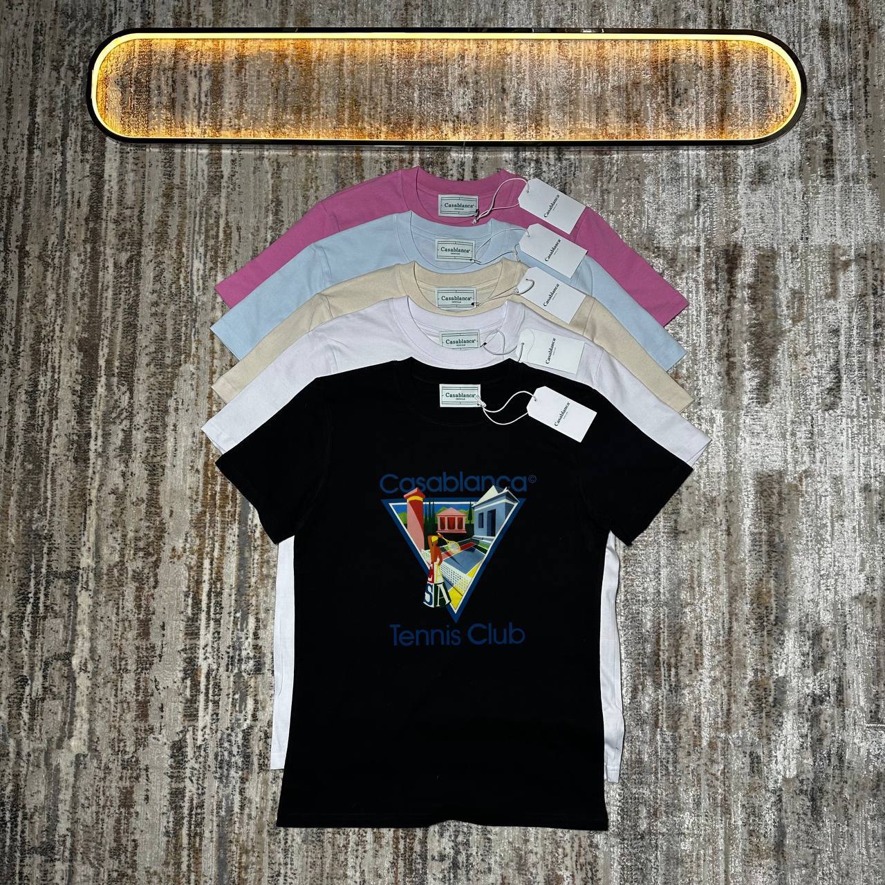 Casablanca "La Joueuse" Printed Crewneck Men's Women's T-Shirts in Different Colors Reps Sale UK Best Quality AAA Replica
