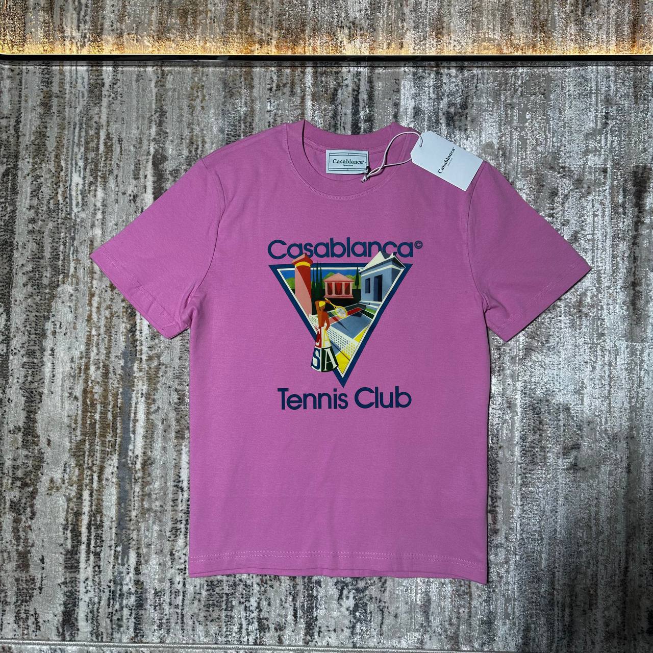 Casablanca "La Joueuse" Printed Crewneck Men's Women's T-Shirts in Different Colors Reps Sale UK Best Quality AAA Replica