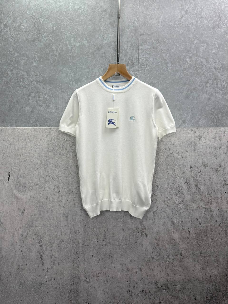 Burberry Equestrian Knight Design EKD Short Sleeve Knit Men's Women's T-Shirts in 2 Colors Reps Sale UK Best Quality AAA Replica