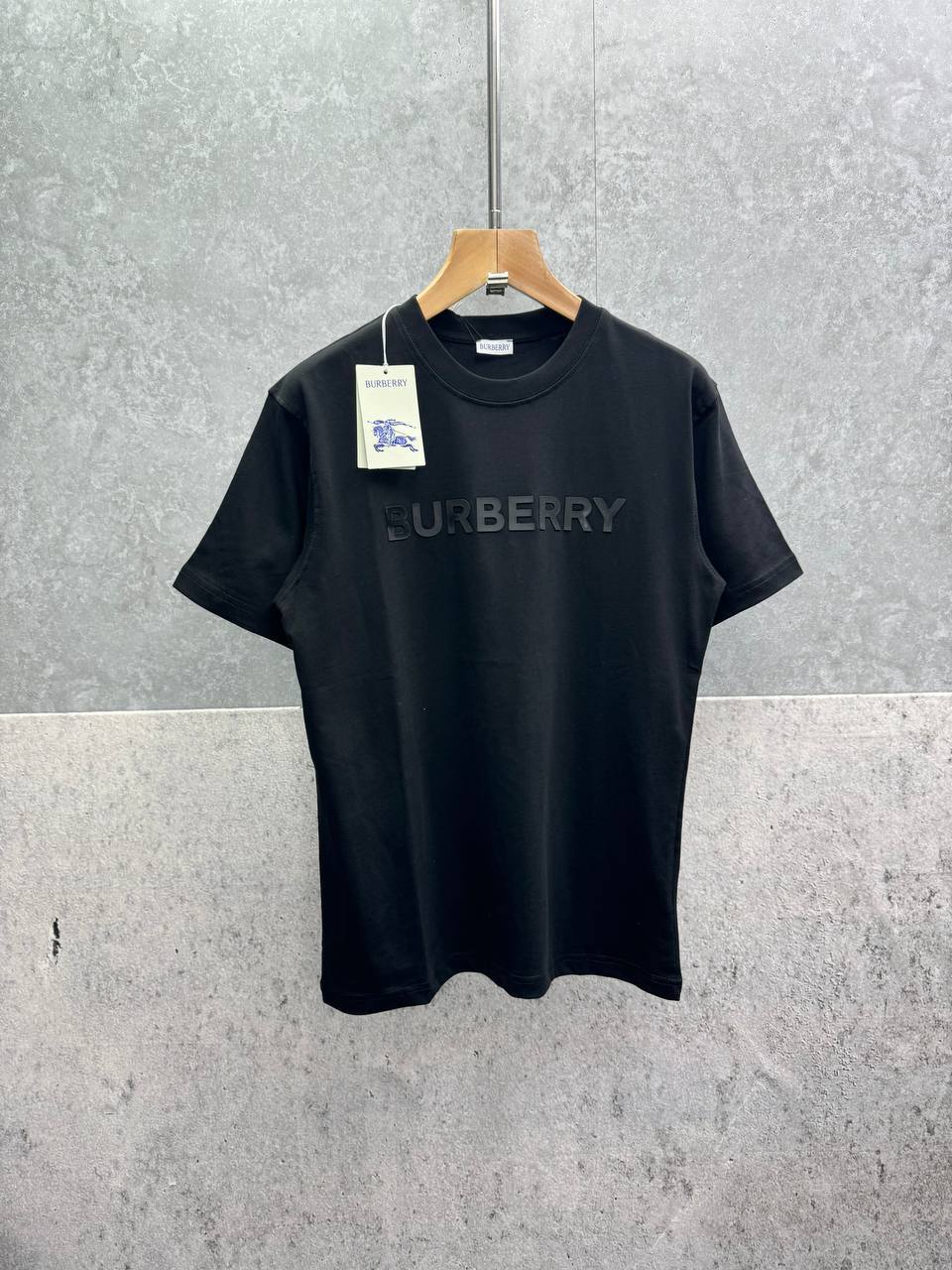 Burberry Tonal Logo Print Short Sleeve Men's Women's T-Shirts in 2 Colors Reps Sale UK Best Quality AAA Replica