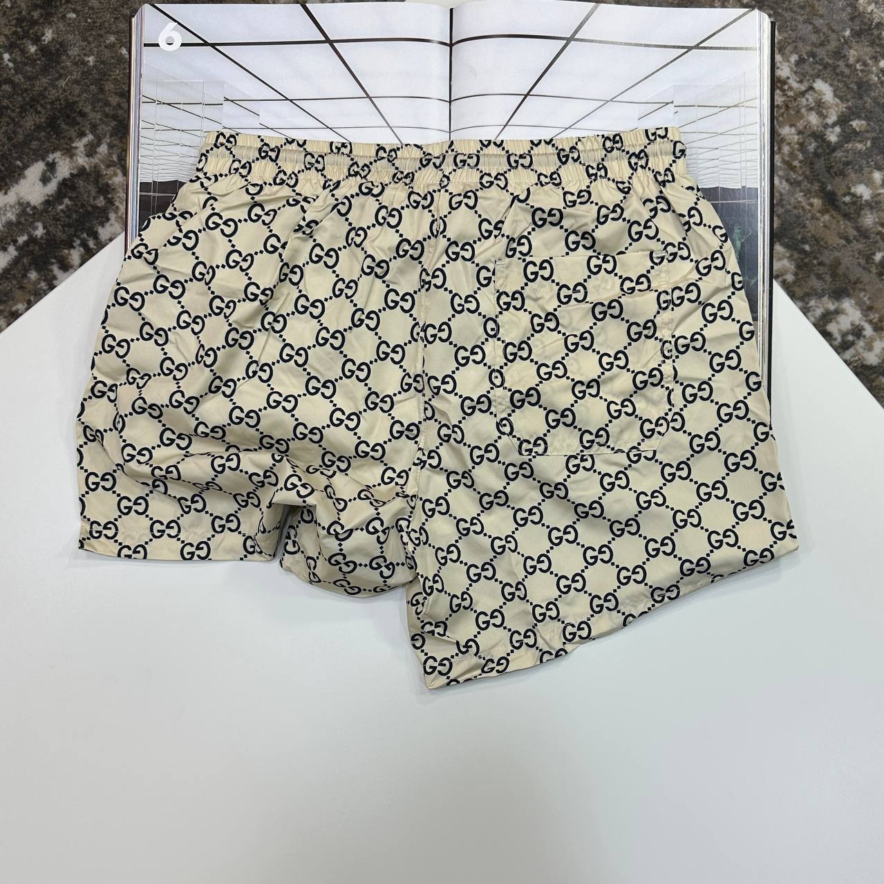 Gucci GG Monogram Printed Tech Swim Shorts in Different Colors Men's Reps Sale UK Best Quality AAA Replica