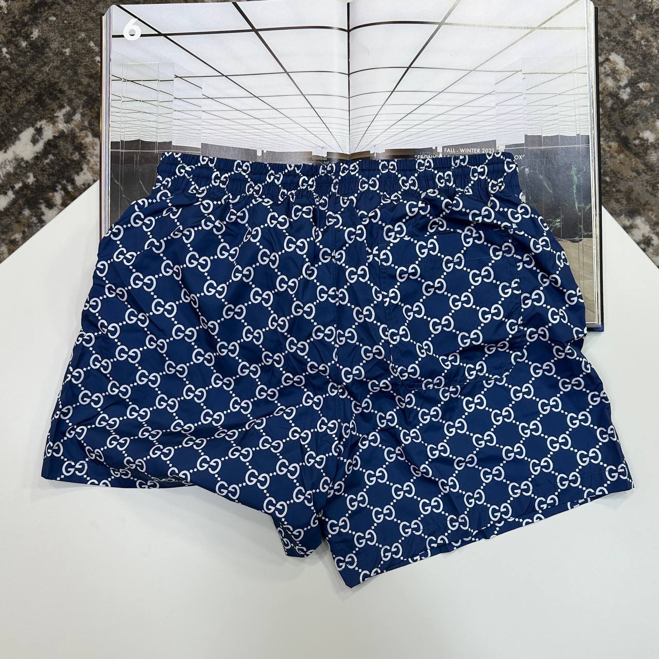 Gucci GG Monogram Printed Tech Swim Shorts in Different Colors Men's Reps Sale UK Best Quality AAA Replica