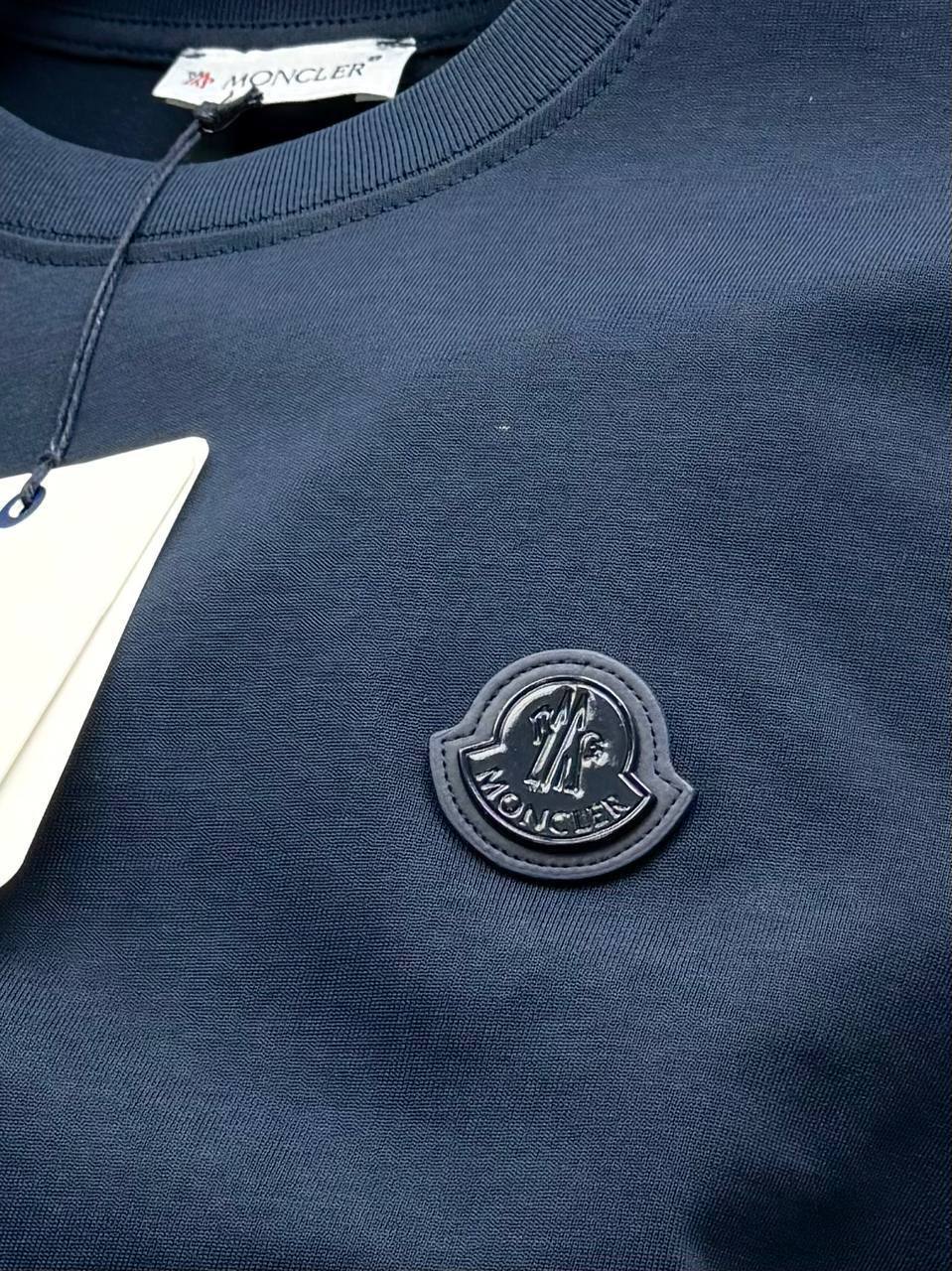 Moncler Silicon Badge Short Sleeve in Different Colors T-Shirt Men's Women's Reps Sale UK Best Quality Replica