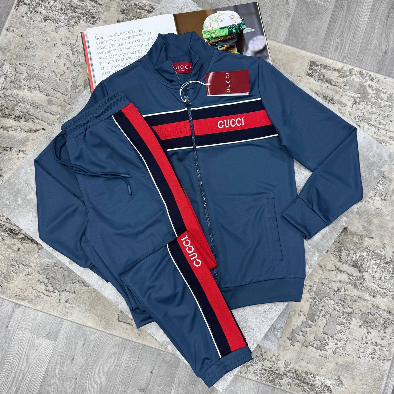 Gucci Neoprene Zipped Technical Men's Tracksuits in 2 Colors Reps UK Best Quality AAA Replica