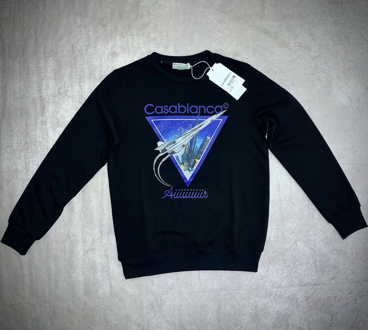 Casablanca "Aiiiiir" Graphic Crewneck Jumpers Men's Women's in 2 Colors Reps UK Best Quality AAA Replica
