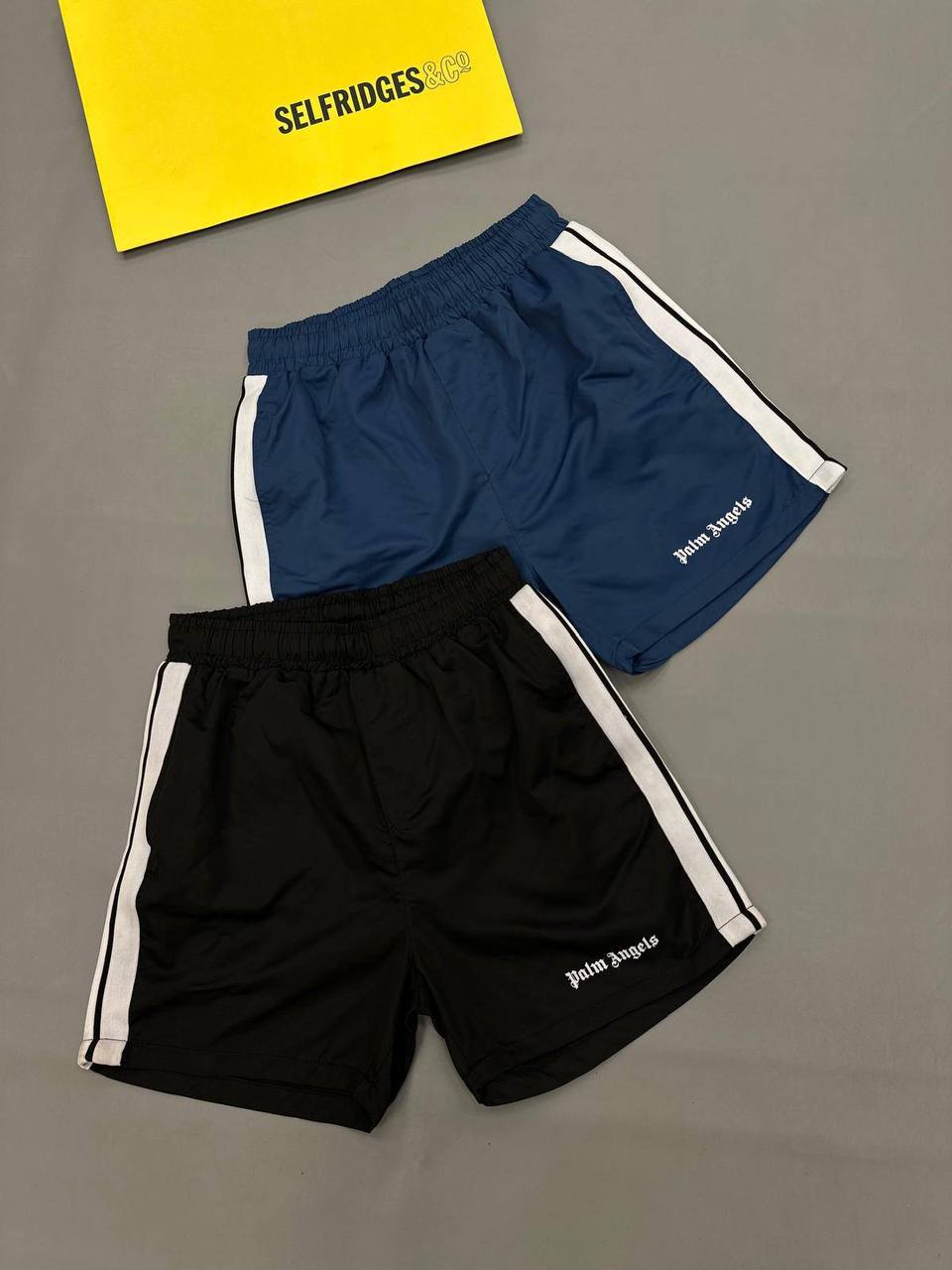 Palm Angels Side Stripes Logo Classic Track Shorts in 2 Colors Men's Reps Sale UK Best Quality AAA Replica