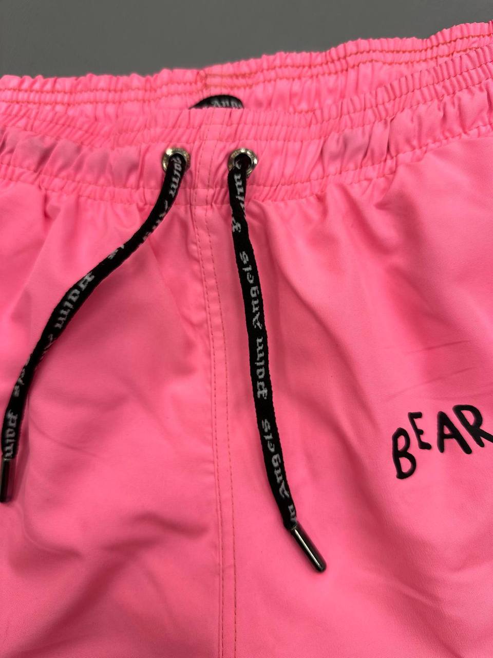 Palm Angels 'Bear In Mind' Teddy Graphic Print Swim Shorts in Pink Color Men's Reps Sale UK Best Quality AAA Replica