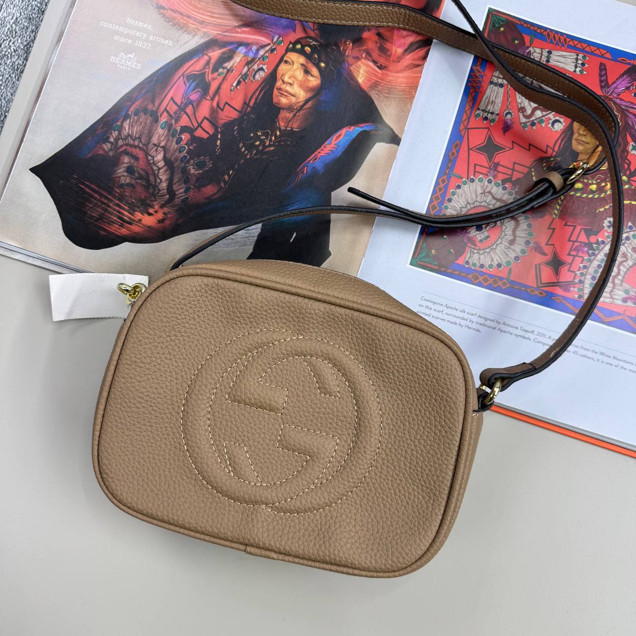 Gucci Soho Disco Beige Crossbody Bag 308364 Women's Reps Sale Best Quality AAA Replica