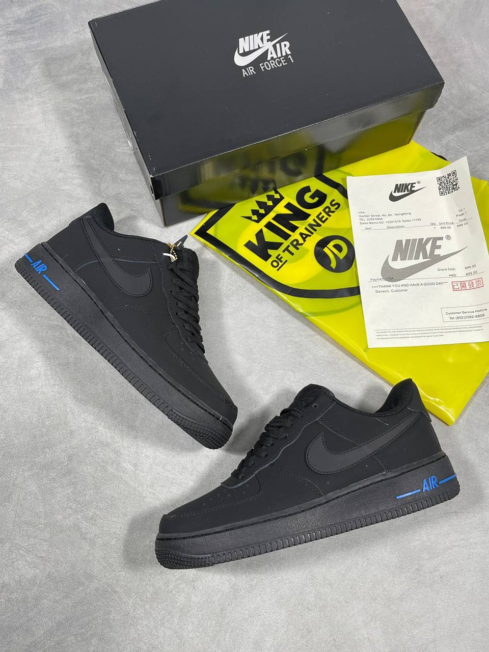 Nike Air Force 1'07 SE "Black University Blue" Ref: HV6223-001 Sneakers Men's Reps Sale UK Best Quality AAA Replica
