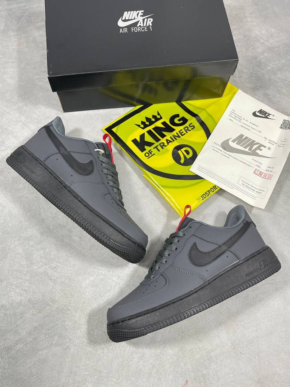 Nike Air Force 1 '07 'Iron Grey Volt' Ref: DZ4510 001 Sneakers Men's Reps Sale UK Best Quality AAA Replica