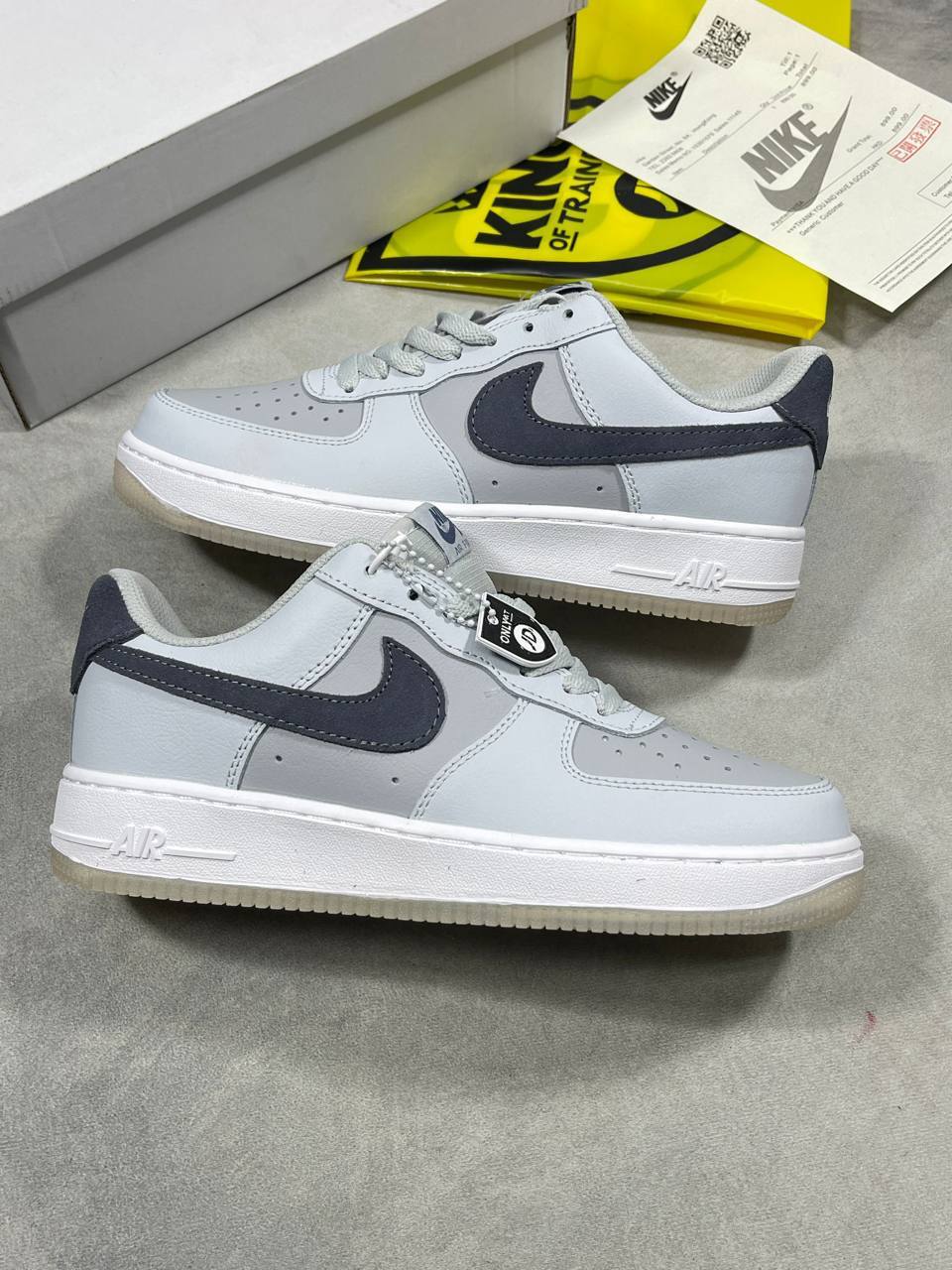 Nike Air Force 1 '07 Pure Platinum/Wolf Grey Ref IB6388-003 Sneakers Men's Reps Sale UK Best Quality AAA Replica