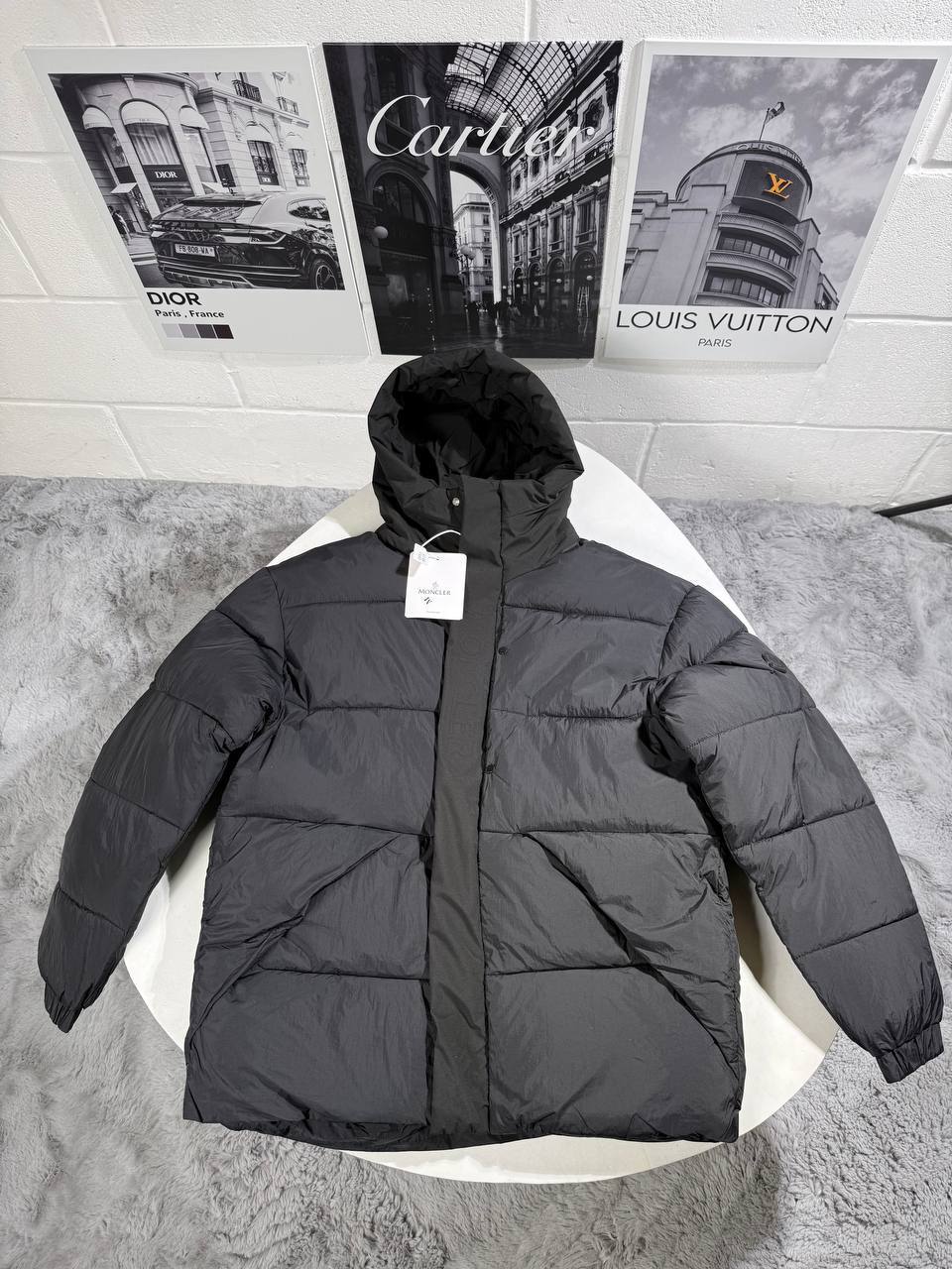 Moncler Madeira Hooded Short Down Jacket Men's Women's in Different Colors Reps UK Sale Best Quality AAA Replica
