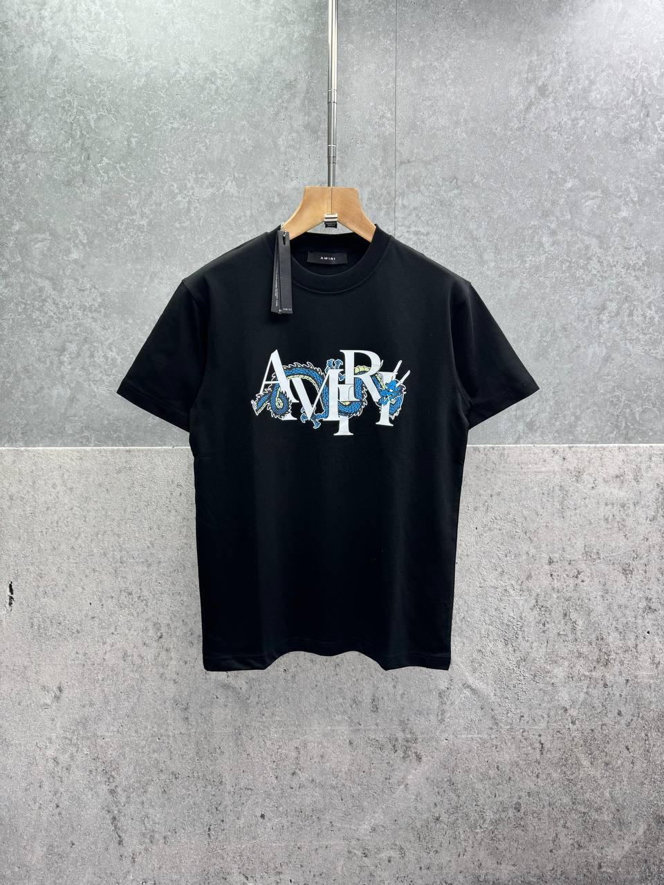 Amiri Dragon-Print Cotton-Jersey T-shirt Men's Women's in 2 Colors Reps UK Best Quality Sale AAA Replica