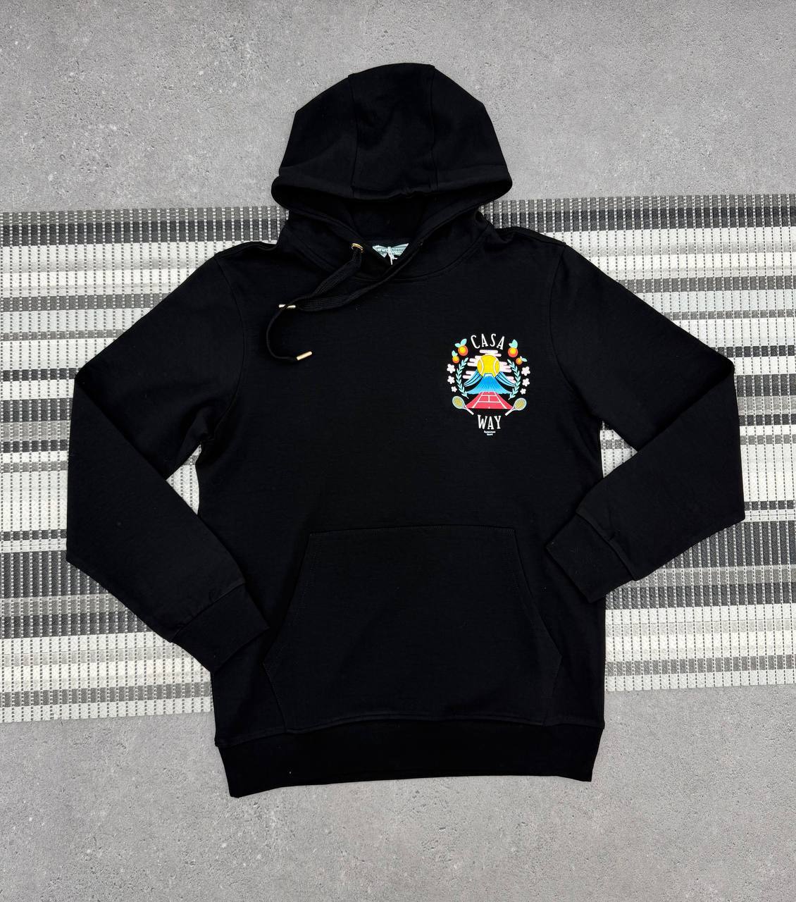 Casablanca "Casa Way" Artwork Mountain Embroidery Hoodie Men's Women's Hoodie in 2 Colors Reps UK Best Quality AAA Replica