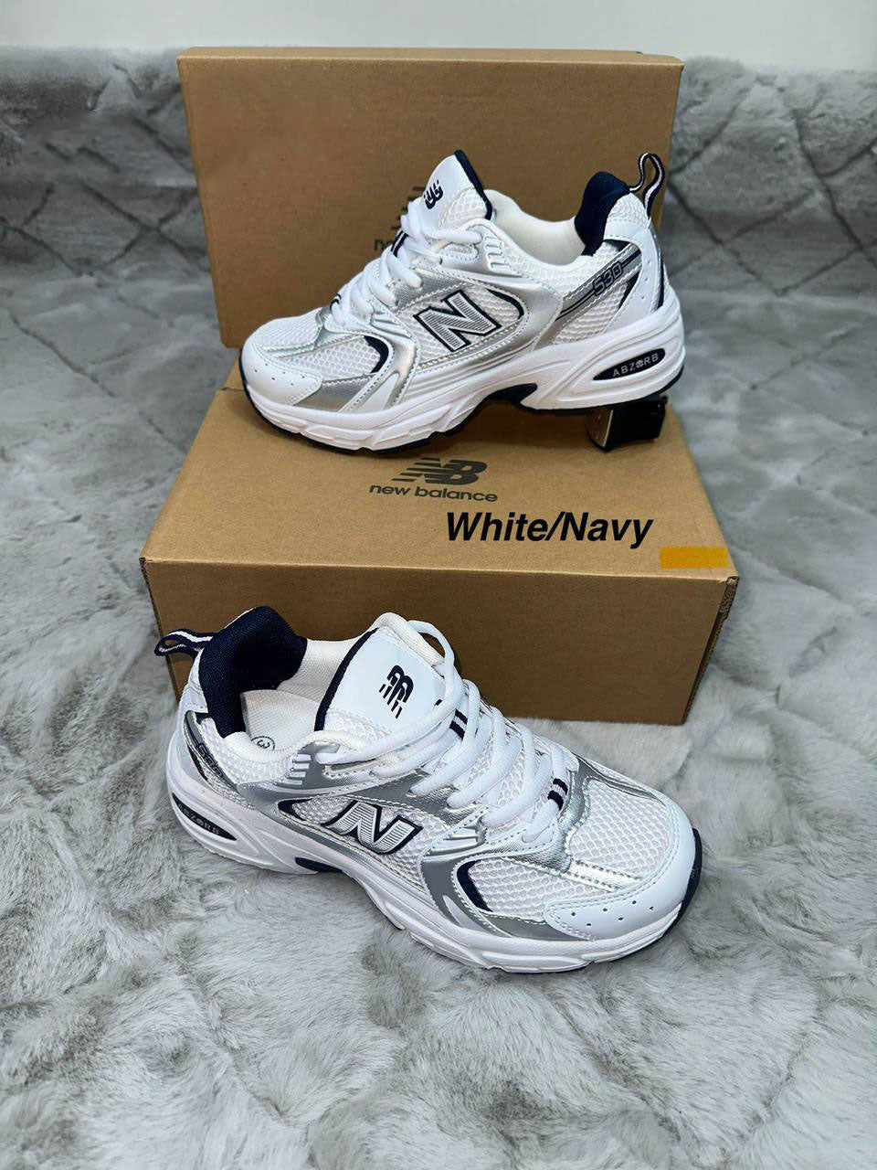 New Balance 530 "White/Silver Metallic" MR530SG Women's Trainers Reps Sale UK Best Quality AAA Replica