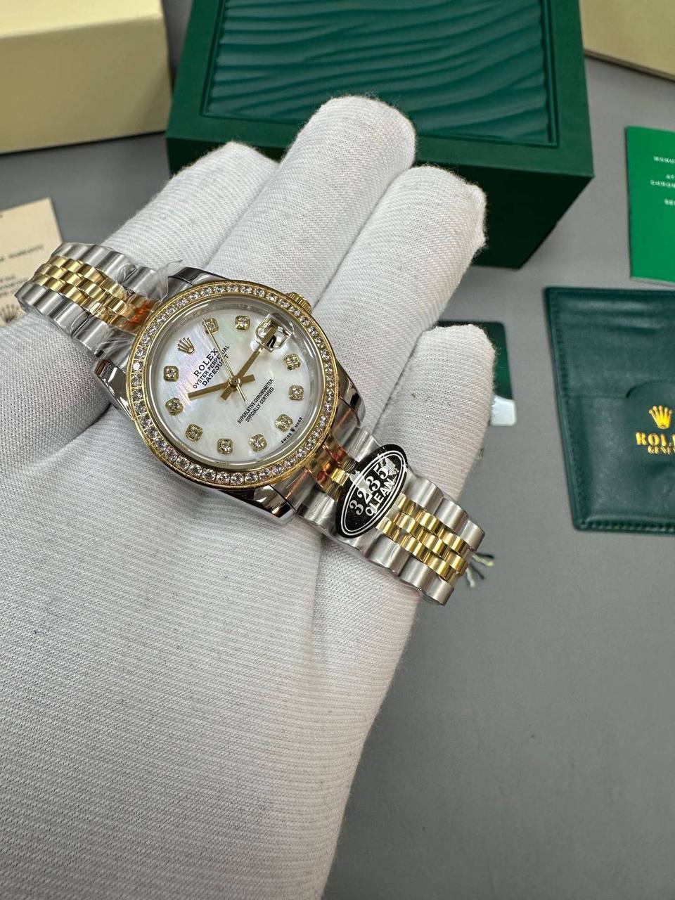 Rolex Lady-Datejust 126283RBR Two Tone White Dial Diamond Bezel Jubilee Bracelet Women's Watch Reps Sale UK Best Quality AAA Replica