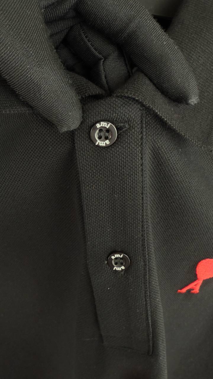 Ami Paris Ami de Cœur Embroidered Heart Logo Polo Shirts Men's in 2 Colors Reps UK Sale Best Quality AAA Replica