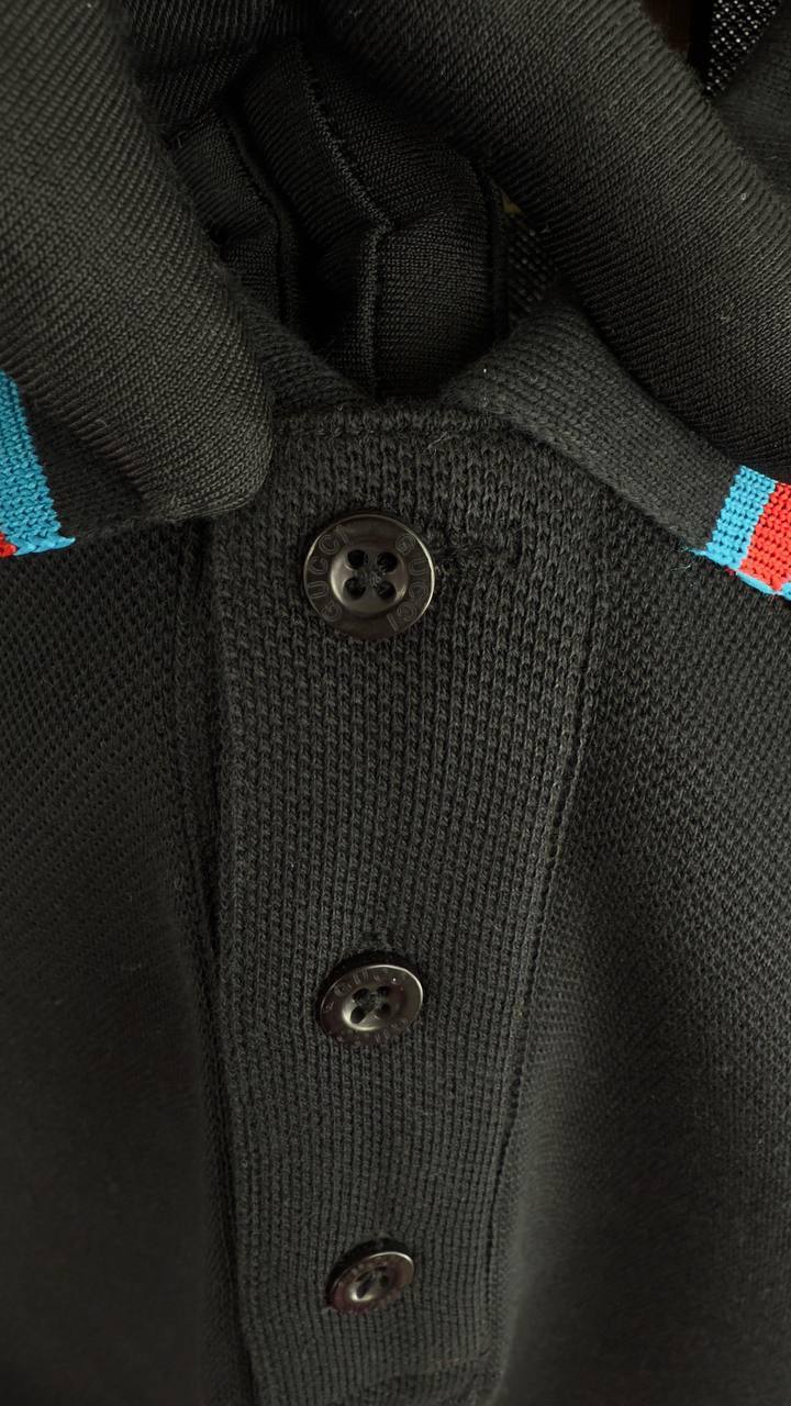 Gucci Interlocking GG Web-Striped Collar Polo Shirts Men's in 2 Colors Reps UK Sale Best Quality AAA Replica