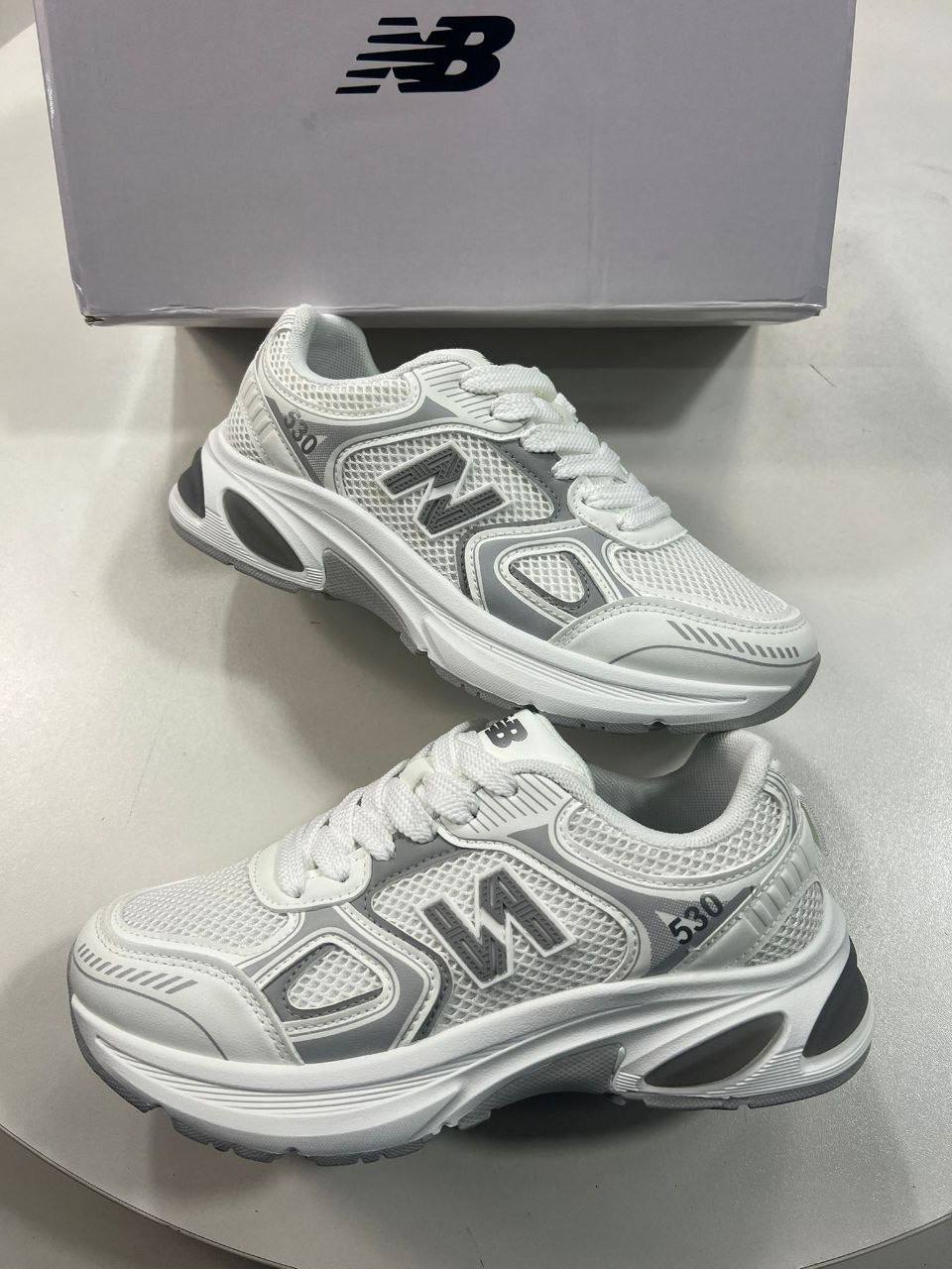 New Balance 530 "White Silver Grey" Retro Mesh Running MR530AD Women's Trainers Reps Sale UK Best Quality AAA Replica