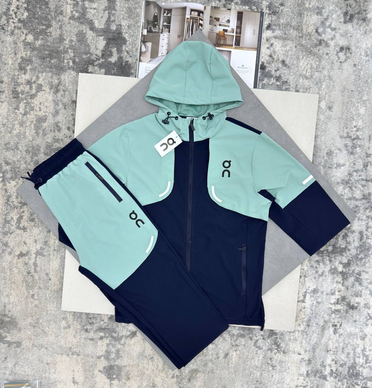 On Cloud Running Weather Tracksuit Men's Mint Green Reps Sale UK Best Quality AAA Quality Replica