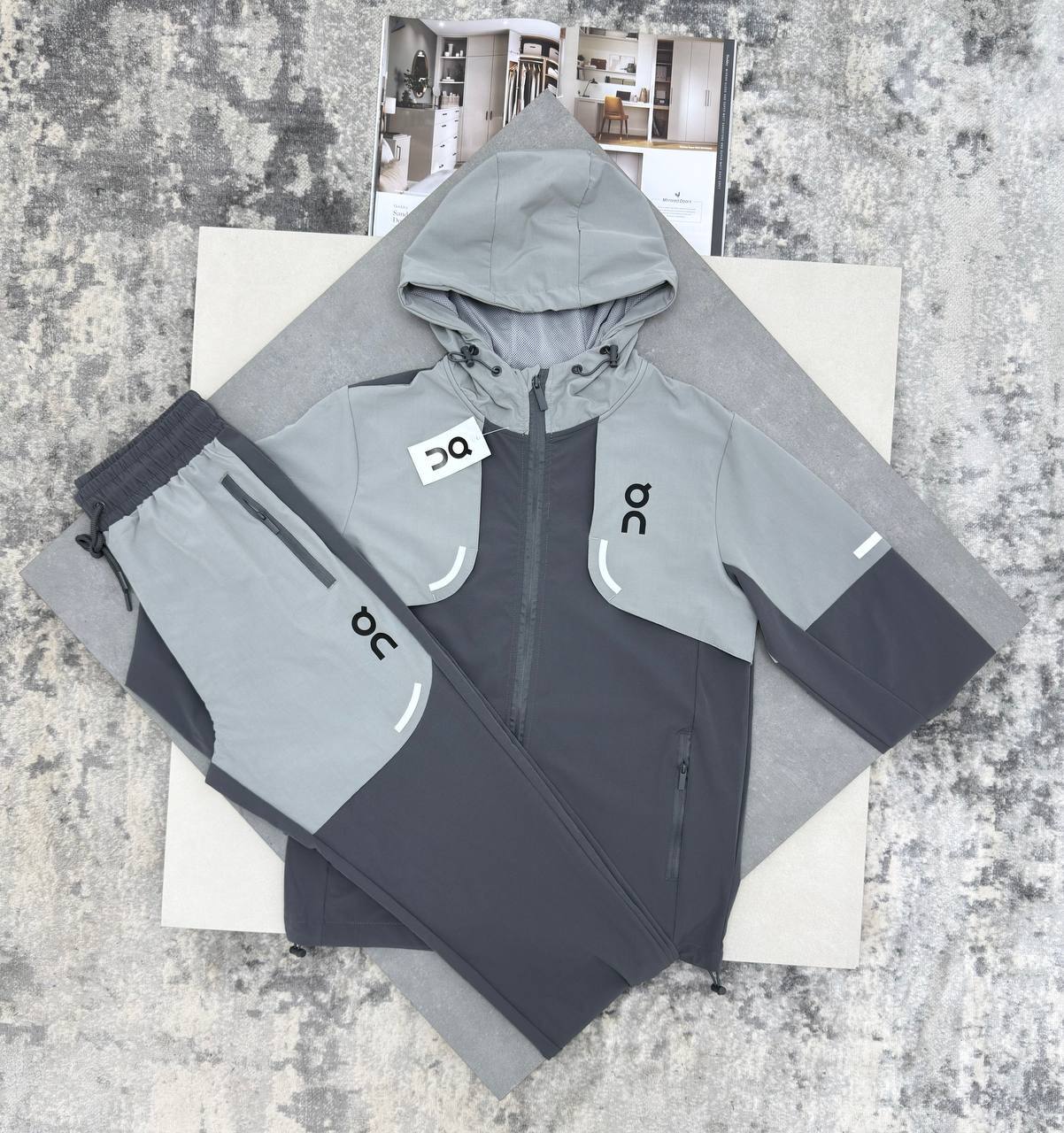 On Cloud Running Weather Tracksuit Men's Grey Reps Sale UK Best Quality AAA Quality Replica