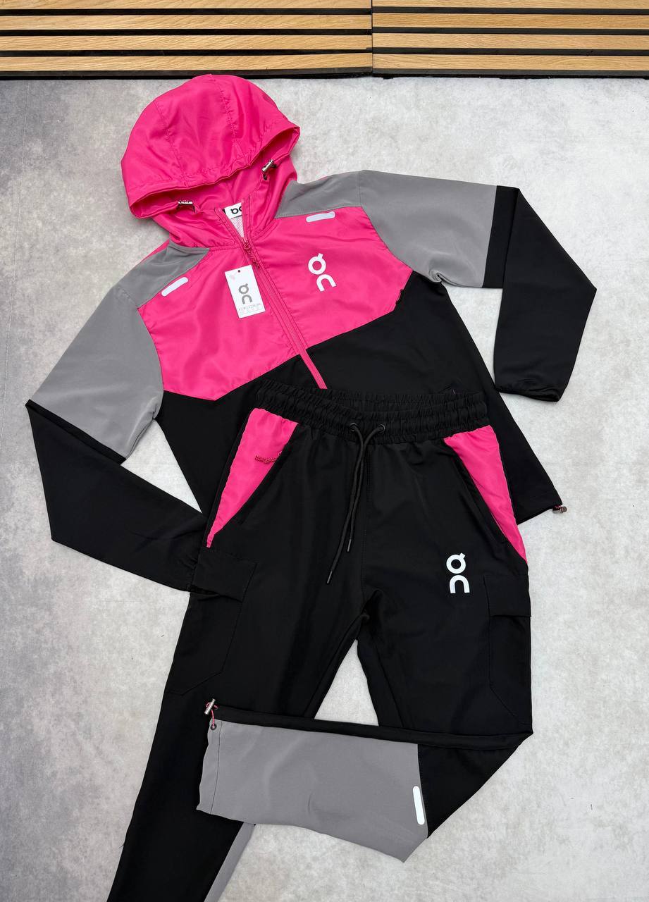 On Cloud Running Weather 2-Piece Coordinate Tracksuit Men's Pink Reps Sale UK Best Quality AAA Quality Replica