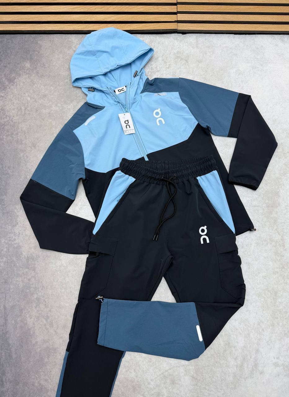 On Cloud Running Weather 2-Piece Coordinate Tracksuit Men's Sky Blue Reps Sale UK Best Quality AAA Quality Replica