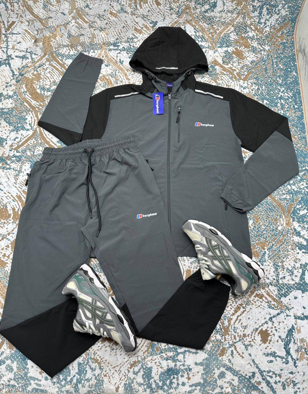 Berghaus Reacon Tracksuit Mens in Grey/Black Reps Sale UK Best Quality AAA Replica