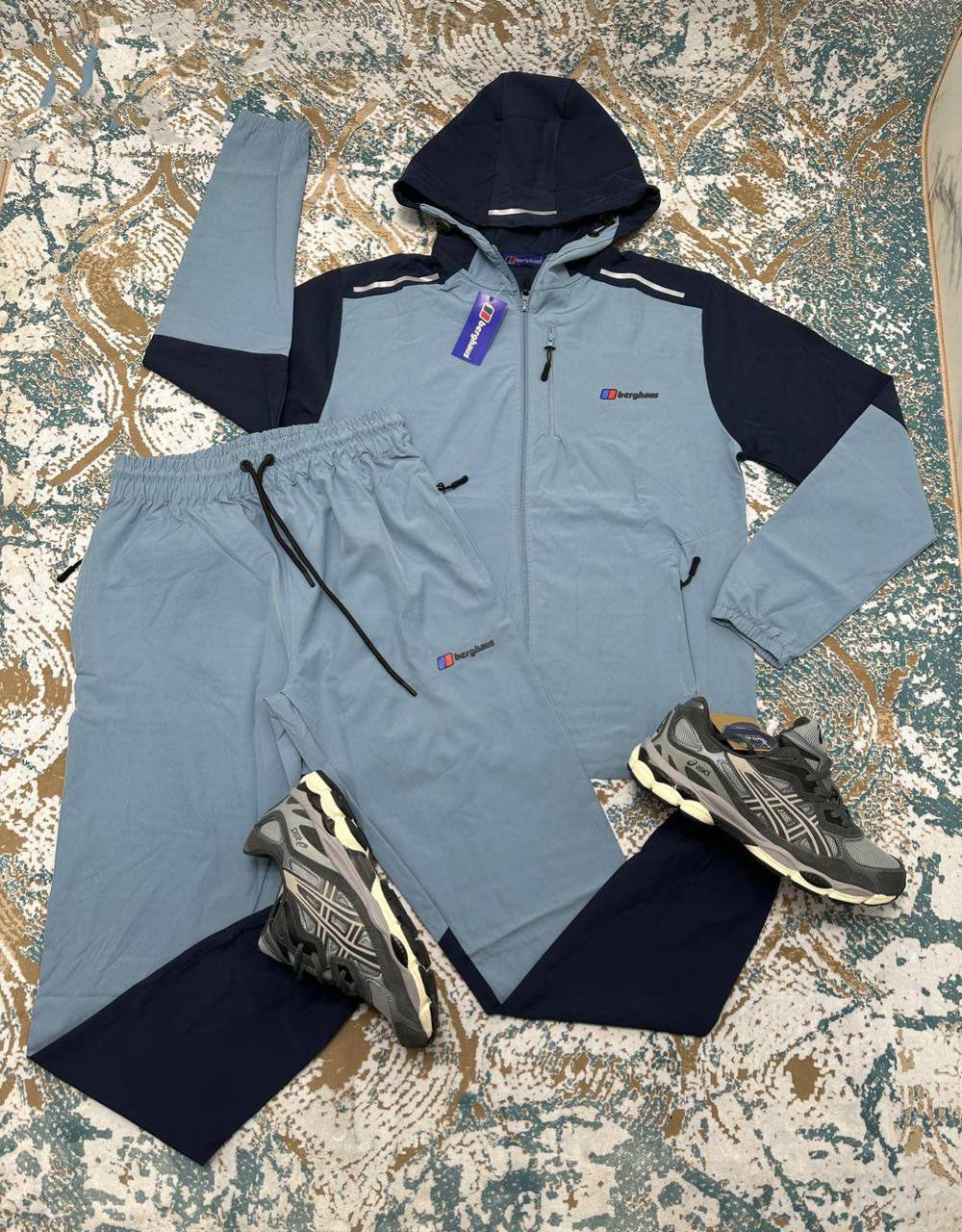 Berghaus Reacon Tracksuit Mens in Sky Blue/Navy Reps Sale UK Best Quality AAA Replica