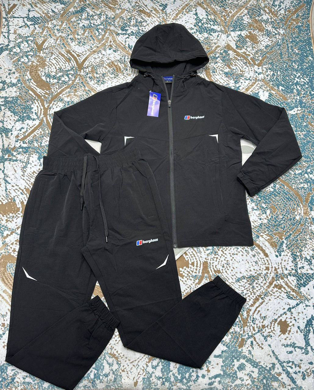 Berghaus Theran Full-Zip Tracksuit Mens in Black Reps Sale UK Best Quality AAA Replica