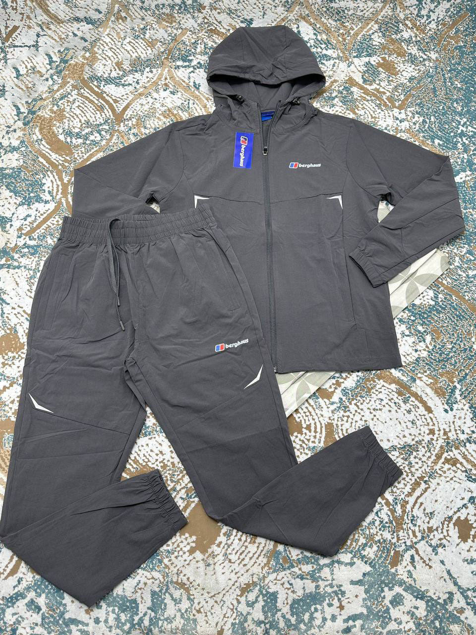 Berghaus Theran Full-Zip Tracksuit Mens in Grey Reps Sale UK Best Quality AAA Replica