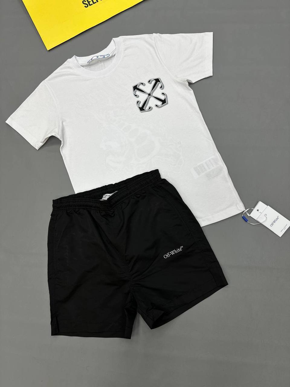 Off-White Dragon Skate Men's T-Shirts & Shorts Set in Different Colors Reps Sale UK Best Quality AAA Replica