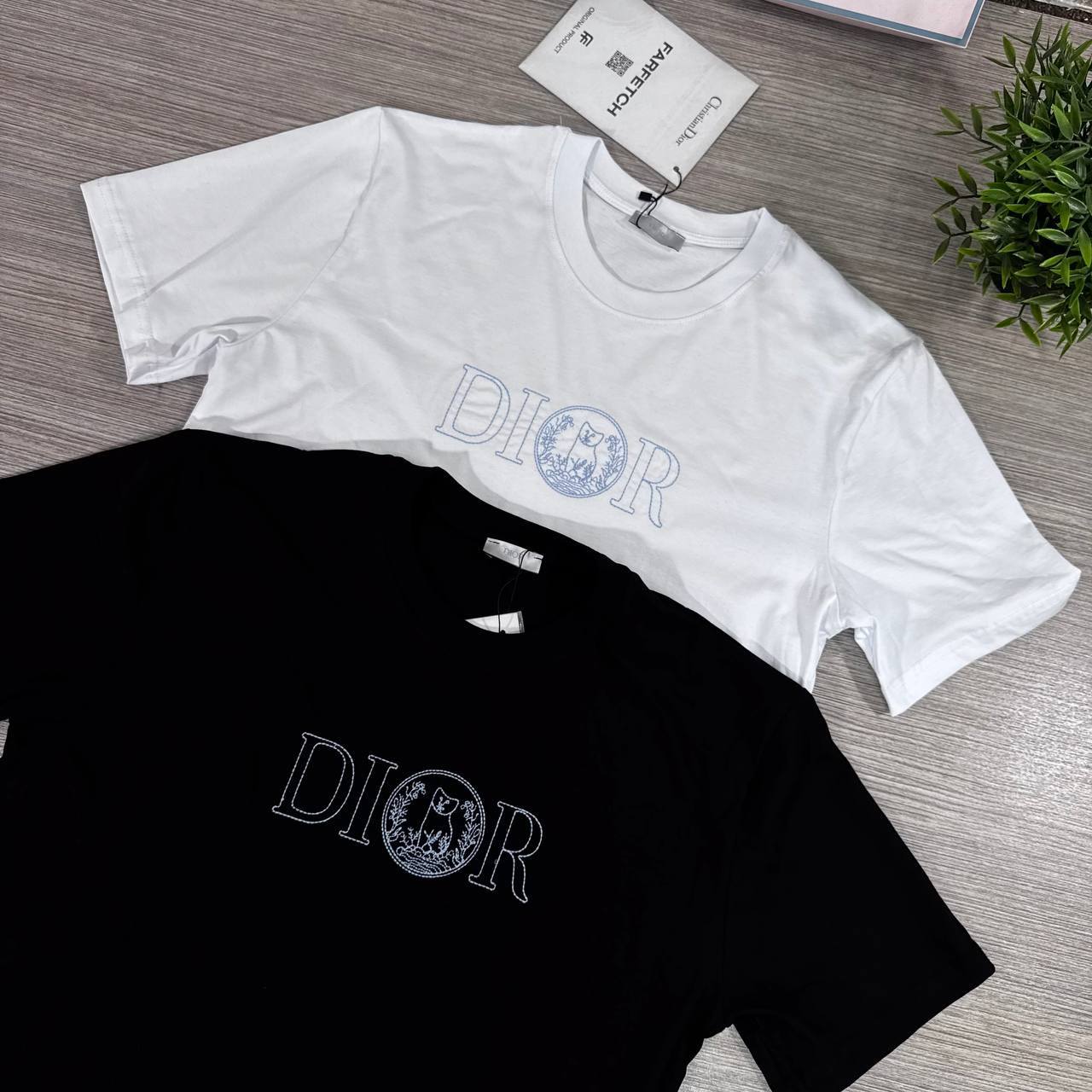 Dior Hylton Nel Logo Printed Men's Women's T-Shirt in 2 Colors Reps UK Best Quality AAA Replica