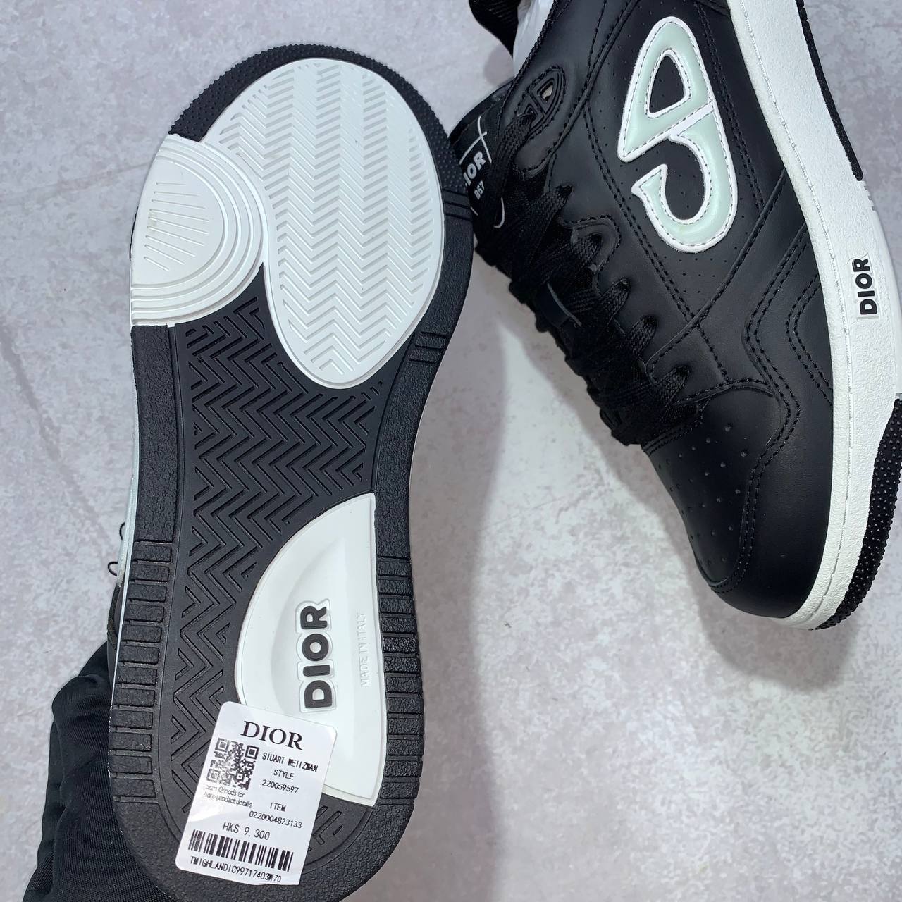 Dior B57 Low Sneakers Men's "Black Light Green" Reps Sale UK Best Quality AAA Replica