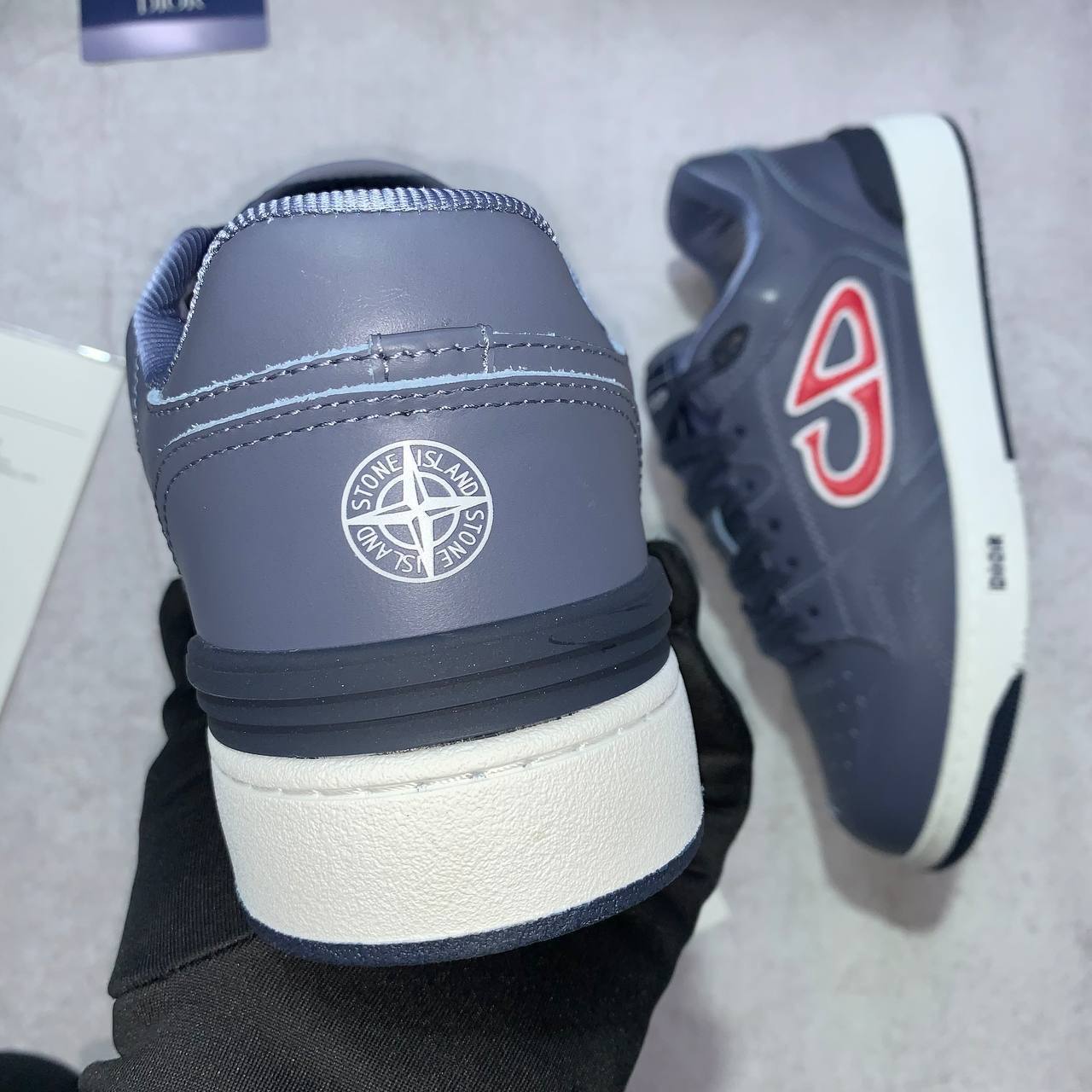 Dior  B57 Low Sneakers Men's "Blue/Red" Reps Sale UK Best Quality AAA Replica