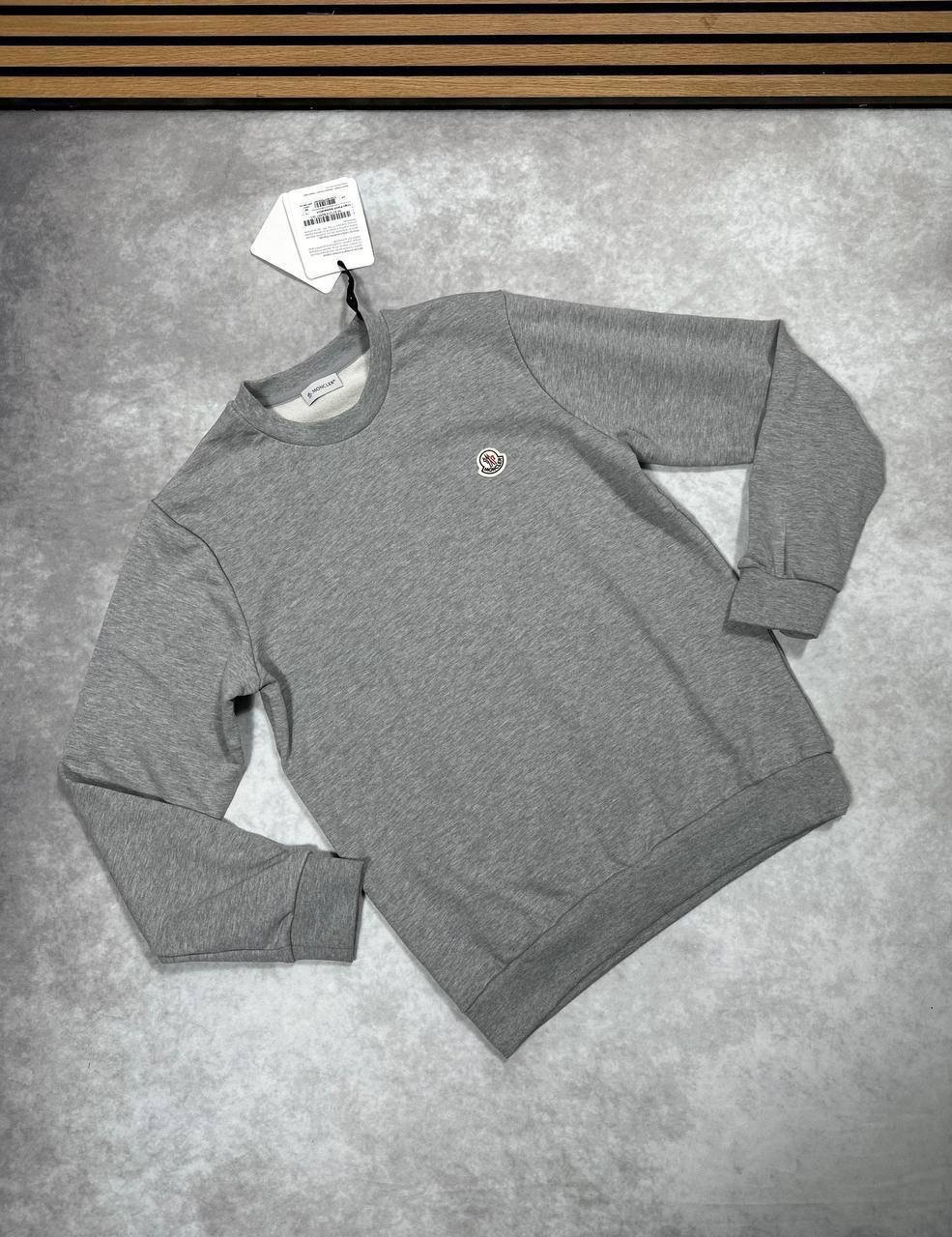Moncler Logo Patch Crewneck Cotton Men's Women's Jumpers in Different Colors Reps Sale UK Best Quality AAA Replica