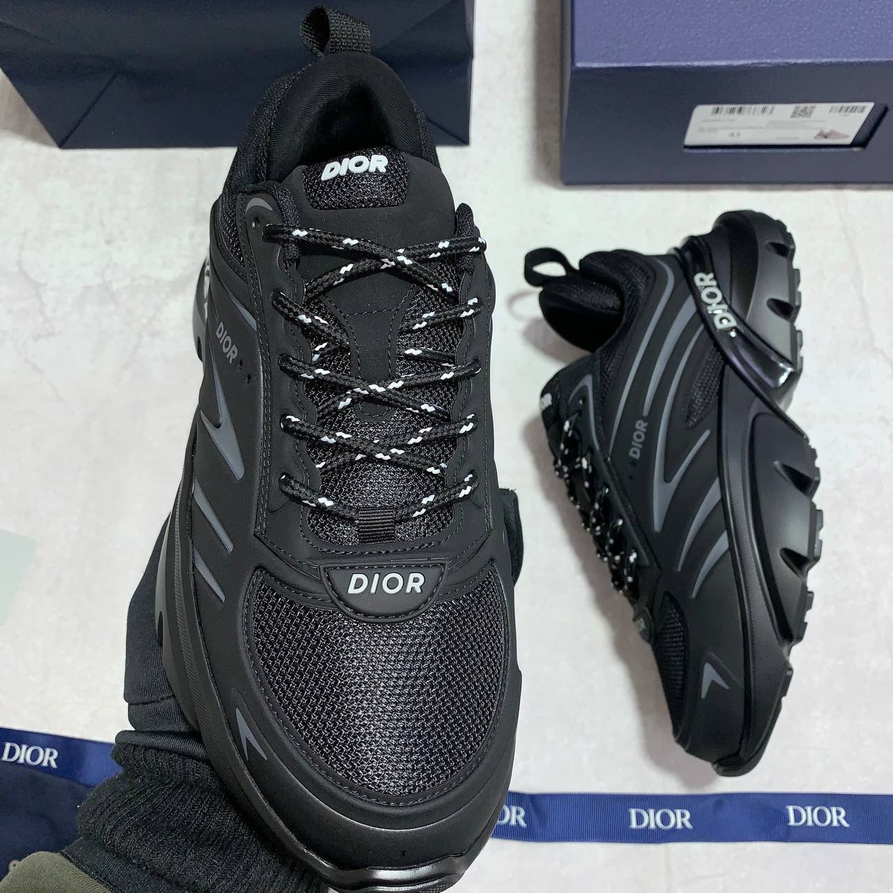 Dior B44 Blade "Black" 3SN306ZZY_H981 Men's Trainers Reps Sale UK Best Quality AAA Replica