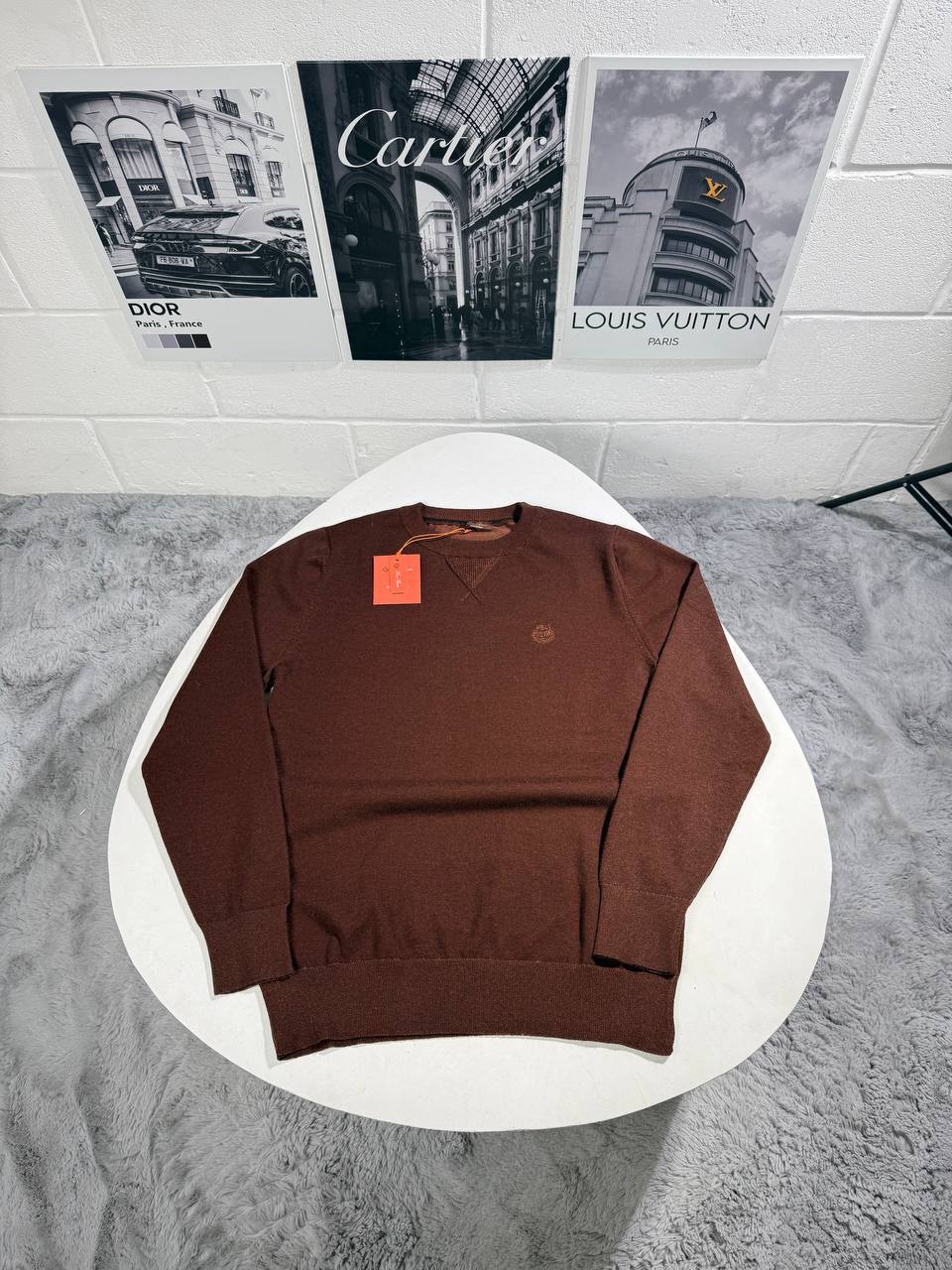 Loro Piana Wool Crewneck Logo Men's Women's Jumpers in Different Colors Reps Sale UK Best Quality AAA Replica
