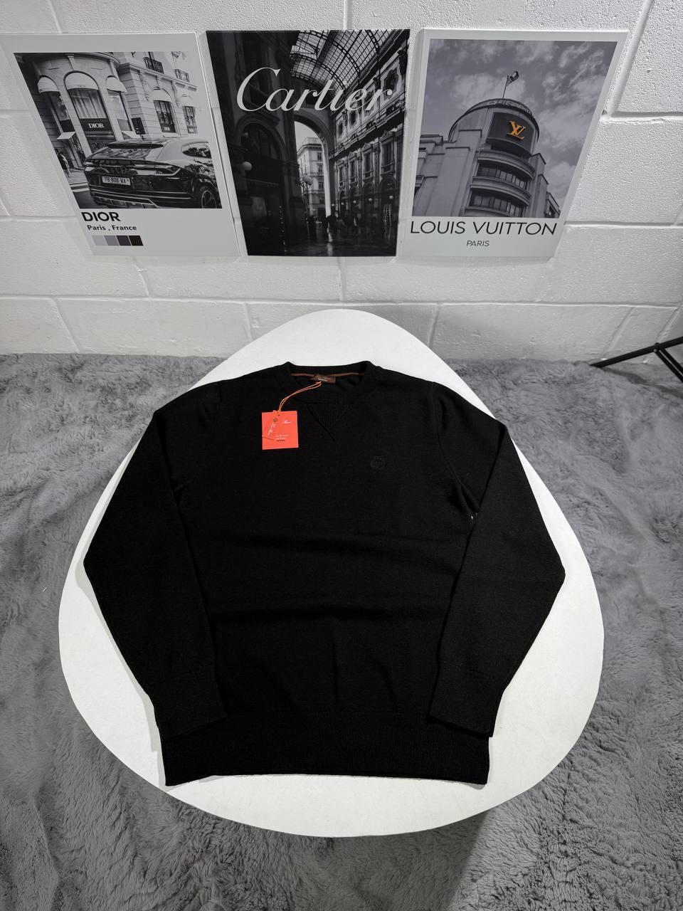 Loro Piana Wool Crewneck Logo Men's Women's Jumpers in Different Colors Reps Sale UK Best Quality AAA Replica