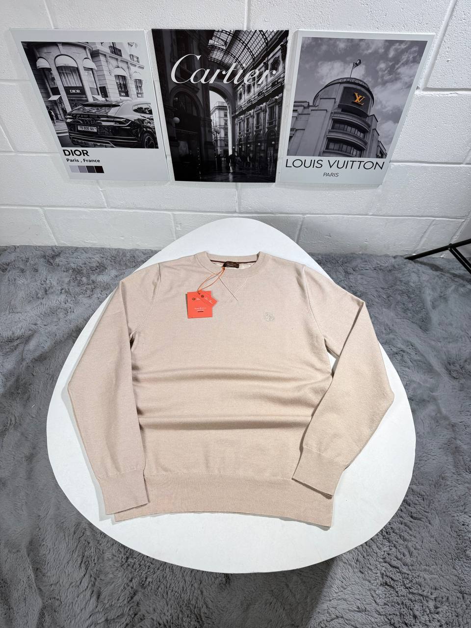 Loro Piana Wool Crewneck Logo Men's Women's Jumpers in Different Colors Reps Sale UK Best Quality AAA Replica